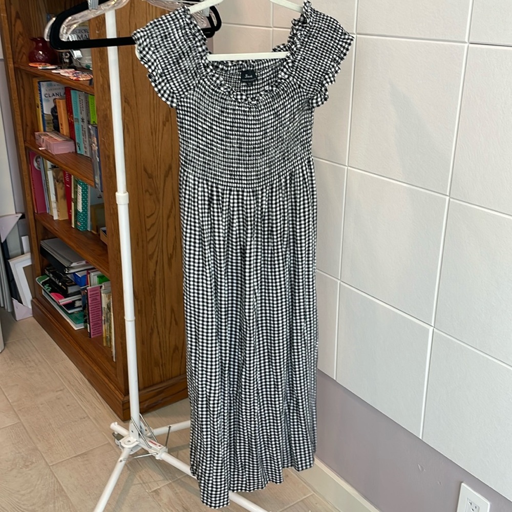 BARDOT gingham midi dress size 8/M
